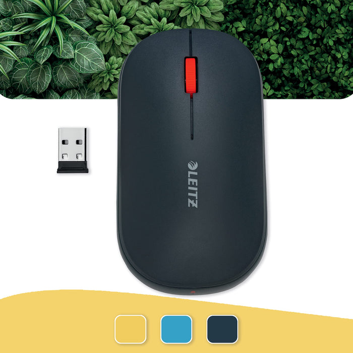 Leitz Cosy Wireless Mouse Velvet Grey 65310089