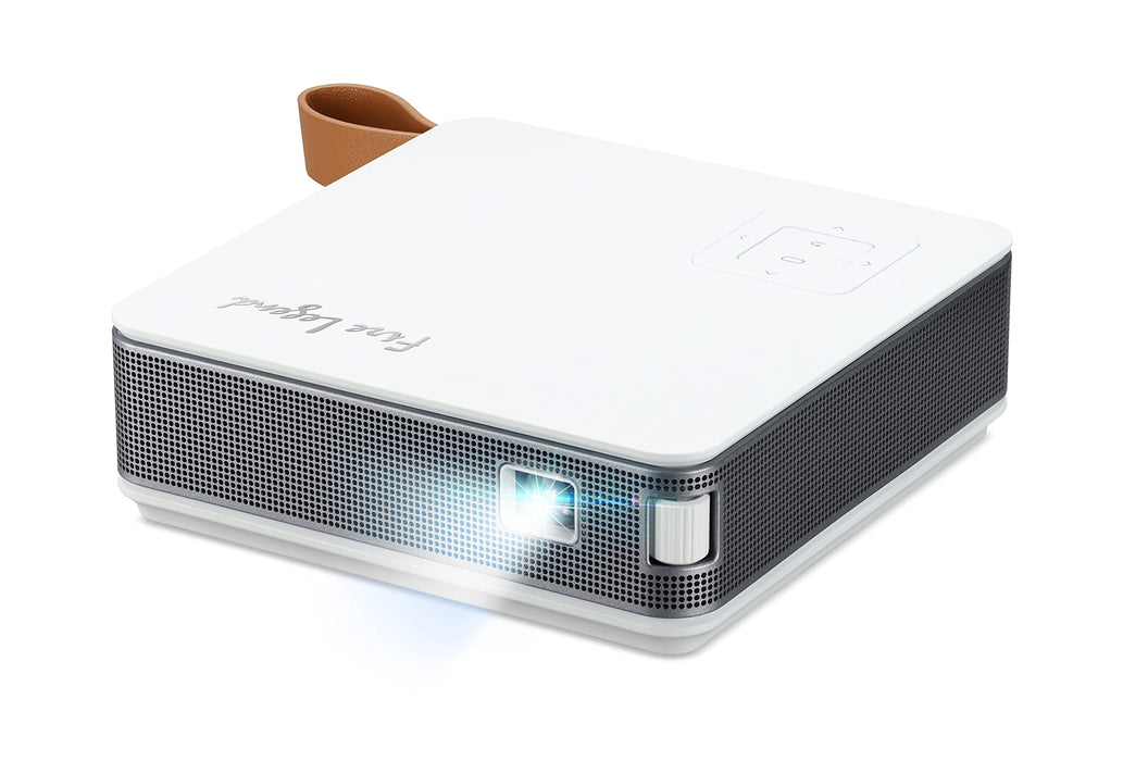 Acer AOpen Fire Legend PV12p - DLP projector - LED - 220 ANSI lumens - WVGA (854 x 480) - 16:9 - grey