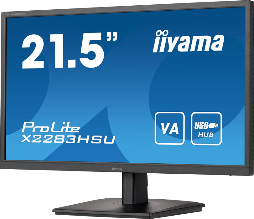 iiyama 54.6 cm (21.5") LED Monitor X2283HSU-B1 Black