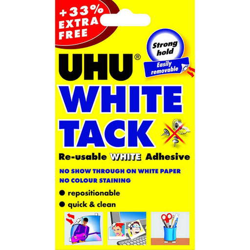 Uhu White Tack 62G 33Pc Ex Free Pk12