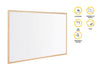 Best Value Bi-Office MP01001010 400 x 300 mm Drywipe Wood Frame Board - White