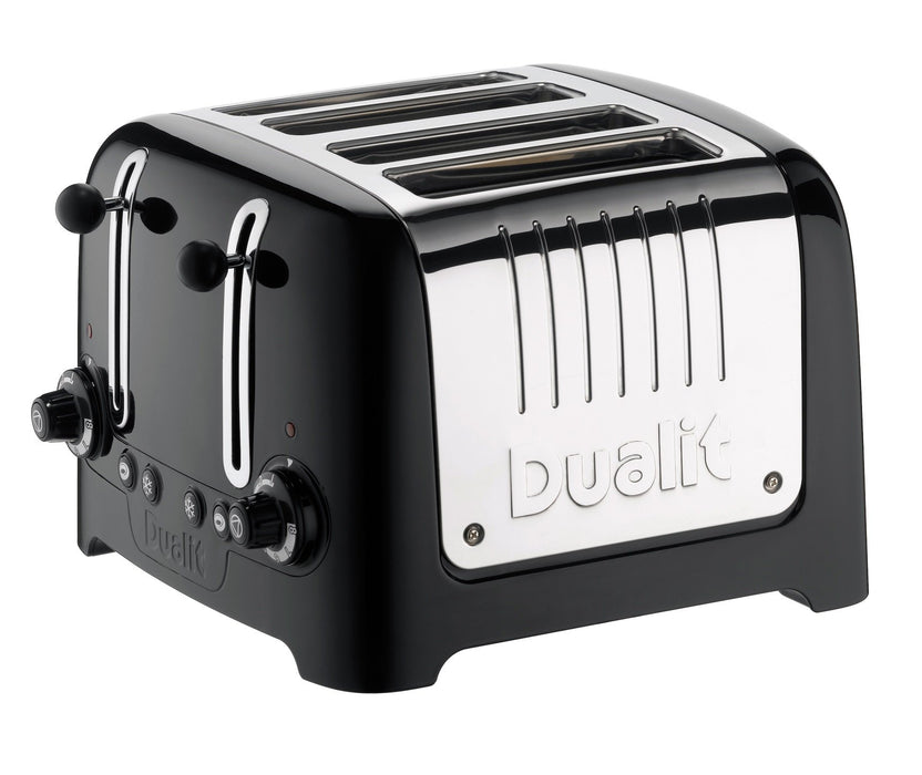 Best Value Dualit 46205 4 Slot Lite Toaster in Black Finish