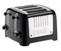 Best Value Dualit 46205 4 Slot Lite Toaster in Black Finish