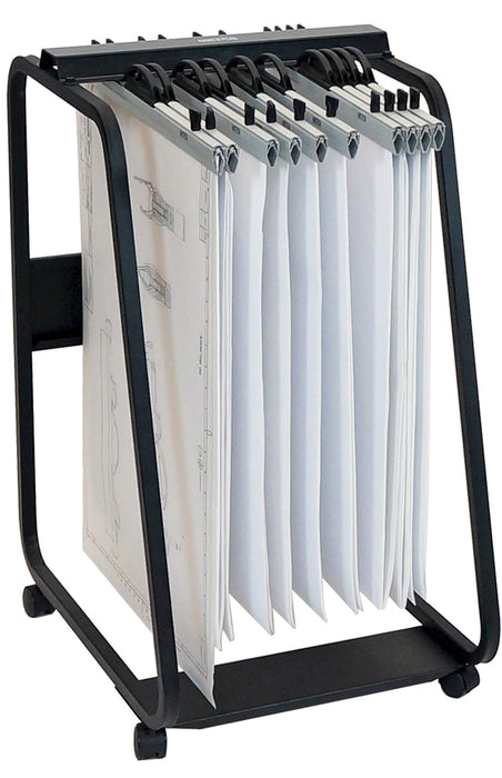 Best Value Arnos Hang-A-Plan General Front Load Trolley for Approx 20 Binders A1-A2-B1 W555xD730xH990mm Ref D061