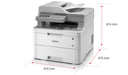 Best Value Brother DCP-L3550CDW Colour Laser Printer, Wireless and PC Connected, Print, Copy, Scan and 2 Sided Printing, A4