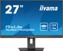 iiyama ProLite XUB2792QSC-B5 - LED monitor - 27" - 2560 x 1440 WQHD @ 75 Hz - IPS - 350 cd/m² - 1000:1 - 4 ms - HDMI, DisplayPort, USB-C - speakers - matte black