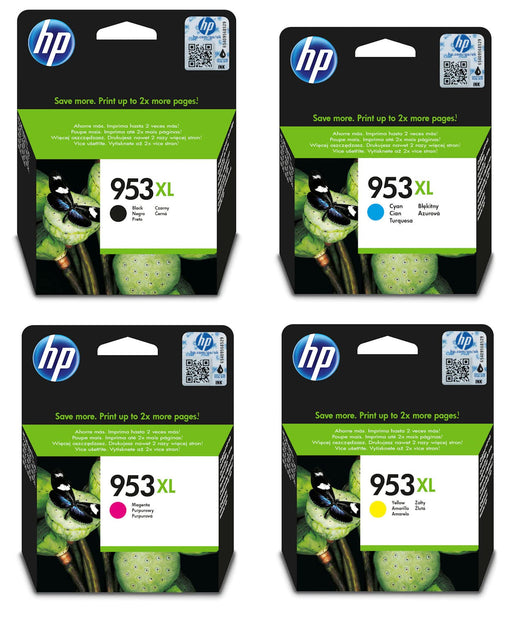 HP 953XL - 4-pack - High Yield - black, yellow, cyan, magenta - original - ink cartridge - for Officejet Pro 77XX, 82XX, 87XX