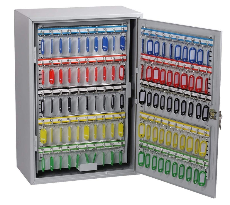 Phoenix Commercial Key Cabinet with Key Lock and 200 Hooks KC0604K 550 x 380 x 140mm