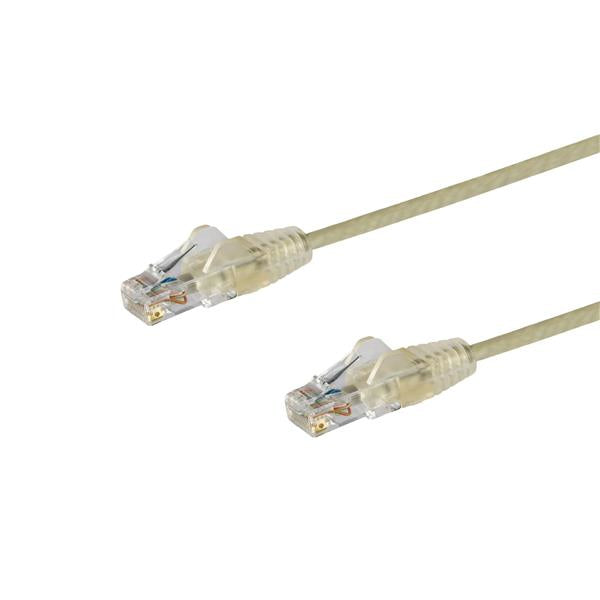 0,5 m graues, schlankes Cat6-Rj45-Patchkabel