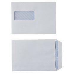 Office Depot Envelopes with Window C5 229 (W) x 162 (H) mm Self-adhesive Self Seal White 90 gsm Pack of 500