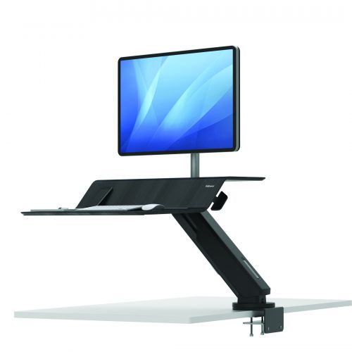 Best Value Fellowes Lotus RT Sit-Stand Workstation Single Black