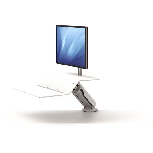 Best Value Fellowes Lotus RT Sit-Stand Workstation Single White