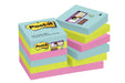 Best Value Post-it 62212SMI 47.6 x 47.6 mm Super Sticky Note - Aqua Wave/Neon Green/Neon Pink