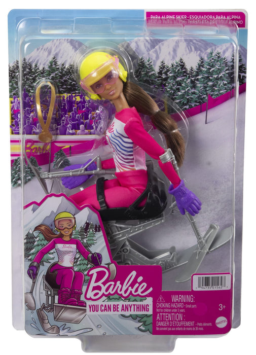 Barbie You Can Be Anything - Winter Sports Para Alpine Skier //HCN33-9223-HCN30