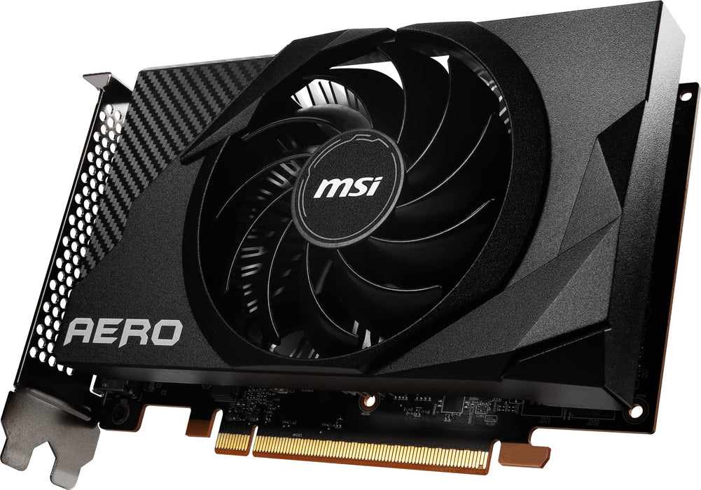 MSI Radeon RX 6400 AERO ITX 4G AMD 4 GB GDDR6 HDMI DisplayPort Graphics Card