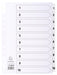 Best Value Exacompta Mylar Printed Indices, A4, 10 Parts (1-10) - White