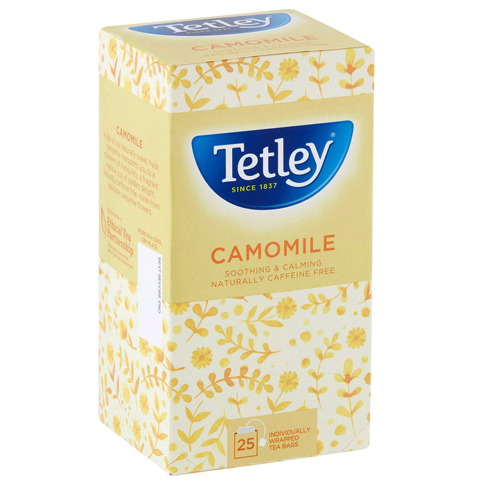 Tetley Camomile Tea Bags Individually Wrapped and Enveloped (Pack 25)