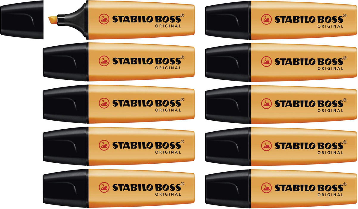 STABILO BOSS ORIGINAL Highlighter Orange Pack of 10