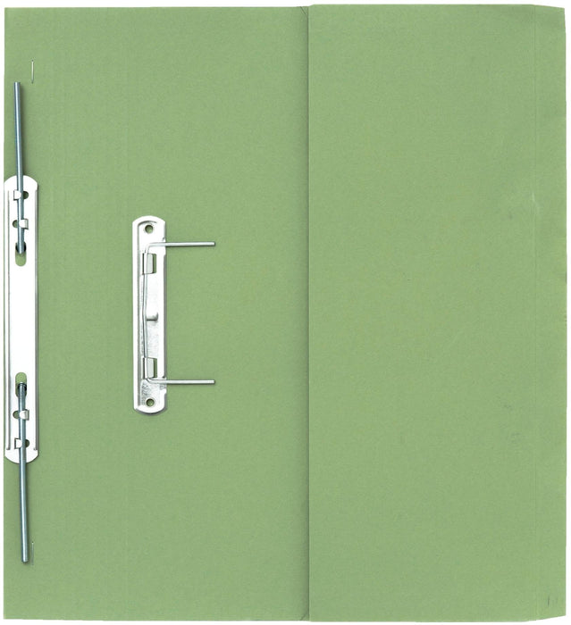 Best Value Exacompta Guildhall Pocket Spiral File, 315 gsm, Foolscap, Left hand pocket - Green, Pack of 25