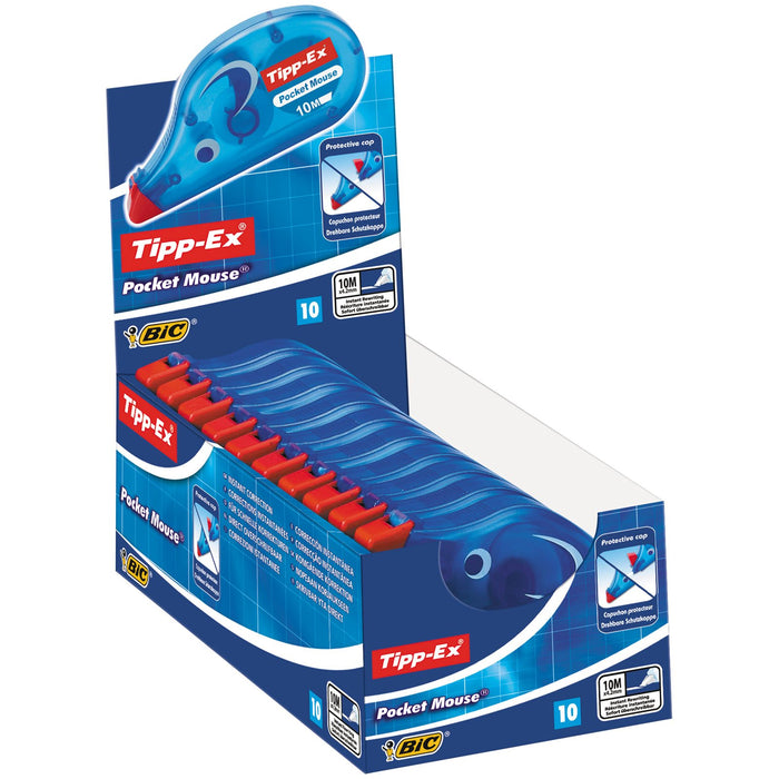 Best Value Tipp-Ex Pocket Mouse Correction Tapes - 10 m, Box of 10