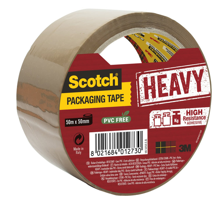 Scotch Packaging Tape Heavy Brown 50mm x 50m (Pack 1) 7100094742