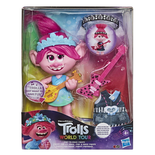 Trolls World Tour: Pop-to-Rock Poppy Singing Doll /E9411