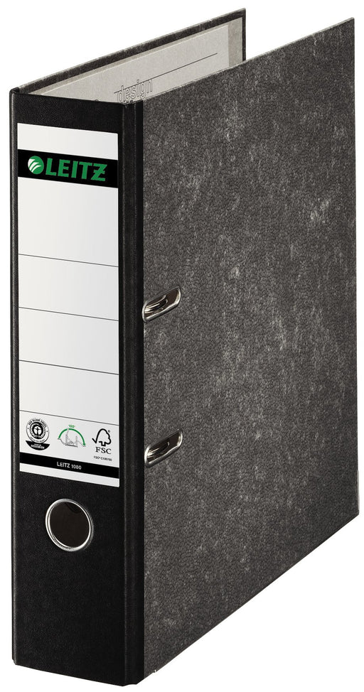 Best Value Leitz Lever Arch File, Black, Cardboard A4, 8 cm spine, 10800095