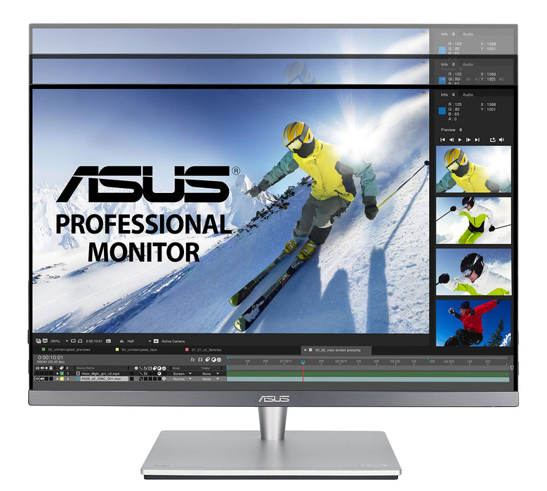 Best Value ASUS PA24AC 24 Inch (24.1 Inch) (16:10) Professional Monitor, 1920 x 1200, IPS, 100% sRGB, ?E< 2, DisplayHDR 400, DP over USB-C, DP, HDMI, USB 3.0