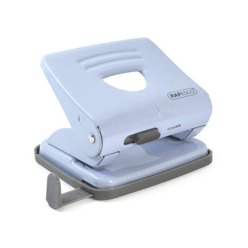 Best Value Rapesco 1359 2-Hole Metal Punch, 25 Sheet Capacity, Powder Blue