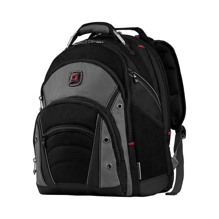 Best Value Wenger 600635 SYNERGY 16" Laptop Backpack , Padded laptop compartment with iPad/Tablet / eReader Pocket in Black / Grey {27 Litres}