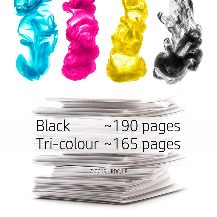 Best Value HP X4D37AE 302 Original Ink Cartridges, Black and Tri-color, Pack of 2