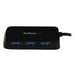 Best Value StarTech.com 4-Port USB 3.0 Hub with SuperSpeed - Portable Multiport USB Hub - Small USB Splitter - Black - USB Extender (ST4300MINU3B)