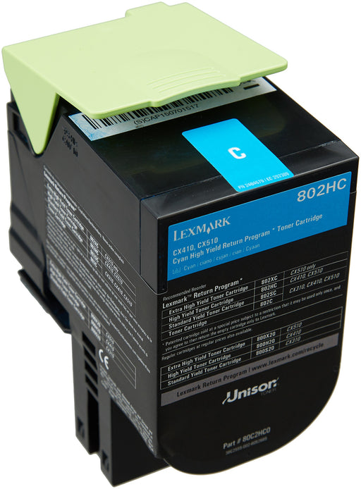 Best Value Lexmark 802HC High Yield Toner - Cyan