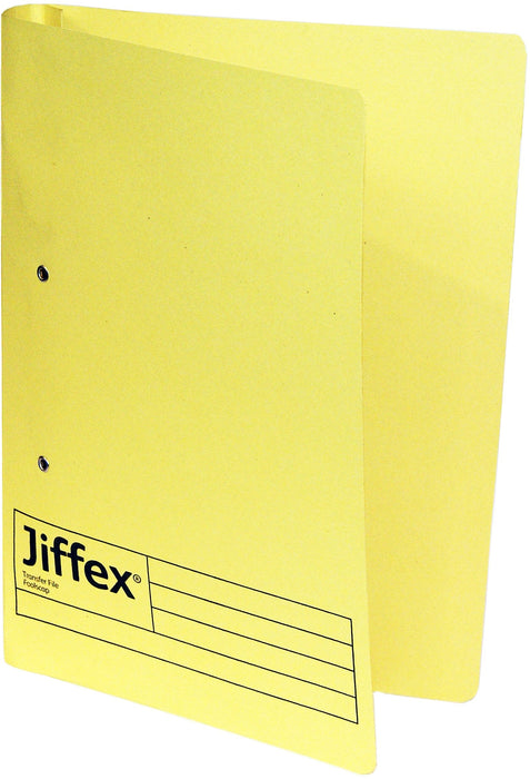 Best Value Rexel Jiffex Foolscap Transfer File - Yellow (Pack of 50)