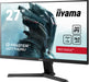 iiyama G-MASTER Red Eagle G2770QSU-B1 - LED monitor - 27" - 2560 x 1440 WQHD @ 165 Hz - Fast IPS - 400 cd/m² - 1000:1 - HDR400 - 0.5 ms - HDMI, DisplayPort - speakers - matte black