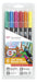 Best Value Tombow ABT-6P-3 Dual Brush Pen (Pack of 6), Multicolor