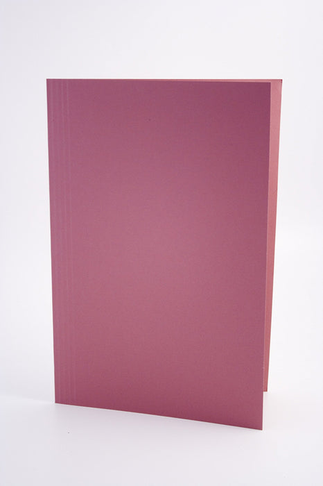 Best Value Exacompta Guildhall Square Cut Folder, 250 gsm, 349 x 242 mm- Pink, Pack 100