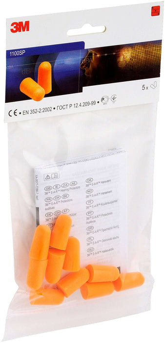 Best Value 3M 1100 Earplugs, 37 dB, Uncorded, 200 Pairs/Box