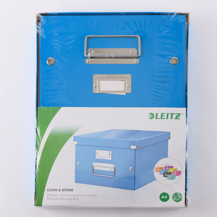 Best Value Leitz A4 Storage Box, Click and Store Range 60440036, Medium, Blue