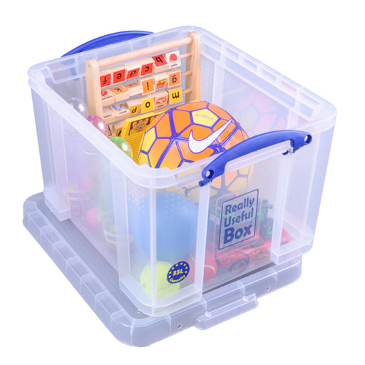 Best Value Really Useful Storage Box 35 Litre Clear Ref 35C