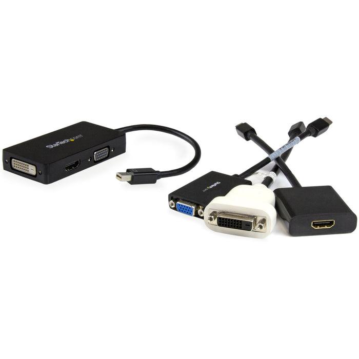 Best Value StarTech.com Mini DisplayPort Adapter - 3-in-1 - 1080p - Monitor Adapter - Mini DP to HDMI / VGA / DVI Adapter Hub