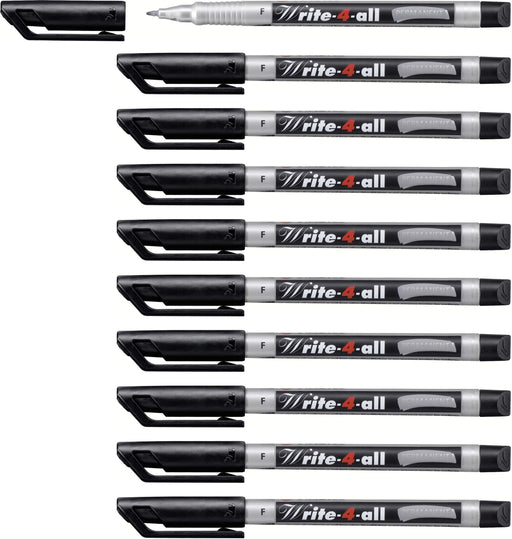 Best Value Permanent Marker - STABILO Write-4-all fine Box of 10 black