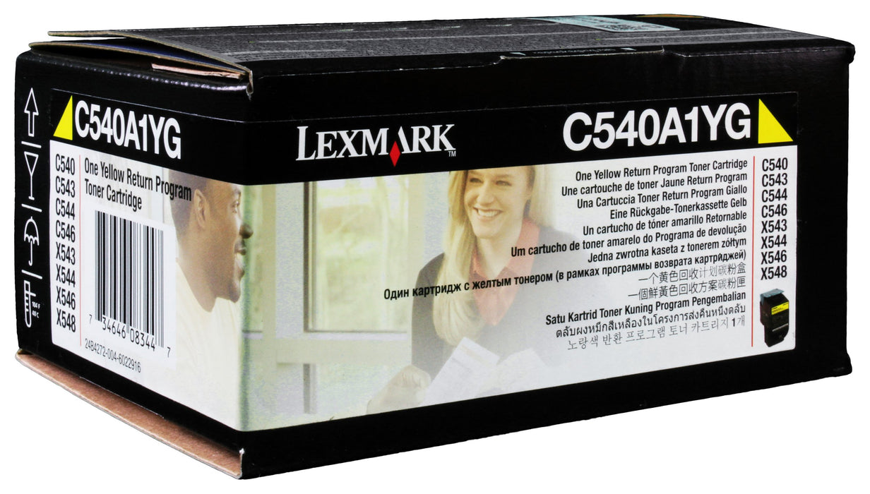 Best Value Lexmark Yellow Return Program Toner Cartridge C540n, C543dn, C544dn, C544dtn, C544dw, C544n 1000 Pages - Yellow