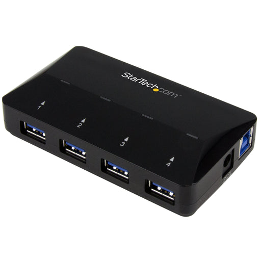 Best Value StarTech.com 4-Port USB 3.0 Hub plus Dedicated Charging Port - 1 x 2.4A Port - Desktop USB Hub and Fast-Charging Station (ST53004U1C)