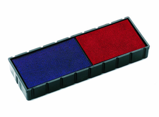 Best Value Colop E/12/2 Stamp Pads for S120/WD Blue/Red Ref E/12/2 [Pack of 2]