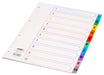 Best Value Concord Index Multicolour-tabbed Mylar-Reinforced 4 Holes 1-10 A4 White Ref CS4