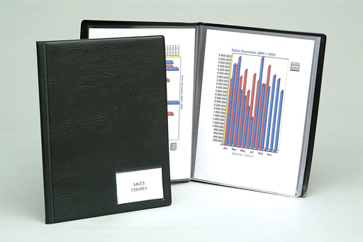 Guildhall Display Book A4 12 Pockets Black