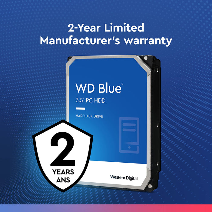 WD Blue WD40EZAX - Hard drive - 4 TB - internal - 3.5" - SATA 6Gb/s - 5400 rpm - buffer: 256 MB