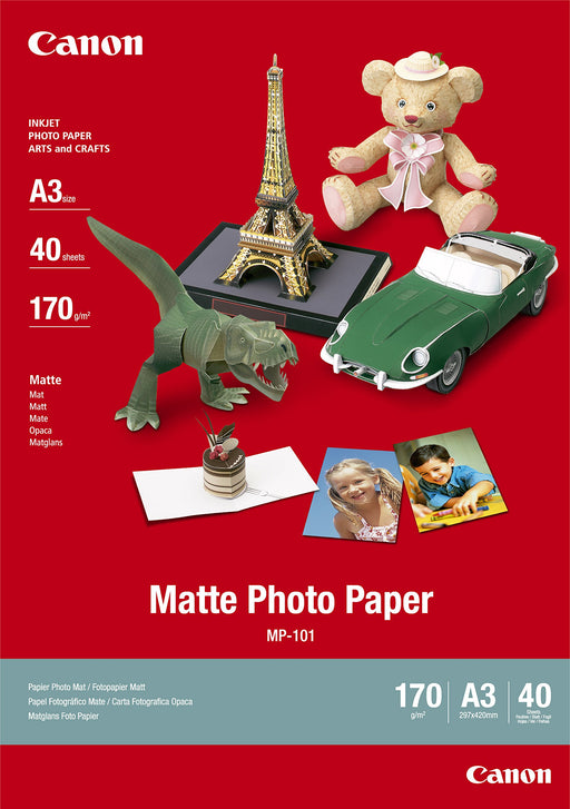 Best Value Canon A3 Matte Photo Paper 40 Shts - MP 101