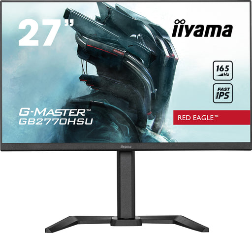 iiyama G-MASTER Red Eagle GB2770HSU-B5 - LED monitor - 27" - 1920 x 1080 Full HD (1080p) @ 165 Hz - Fast IPS - 250 cd/m² - 1100:1 - 0.8 ms - HDMI, DisplayPort - speakers - matte black